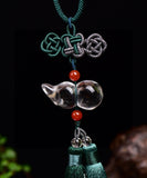 White crystal gourd car hanging, gourd size approximately 46.8 * 22.2mm10230886549