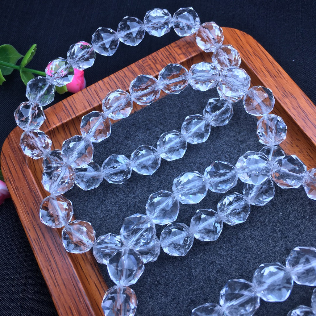 White crystal faceted bracelet 💕 Specification 10mm2610019549