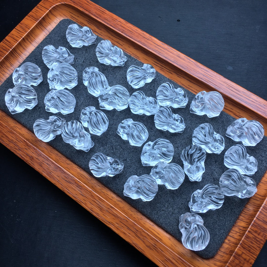 White crystal fox crouching small piece 💕 Specification 17mm ✨0811007145