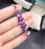 Natural amethyst bracelet, main stone 3 * 4mm1118280144