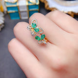 Columbia emerald ring, main stone size 3 * 4 3 * 5mm1118260155