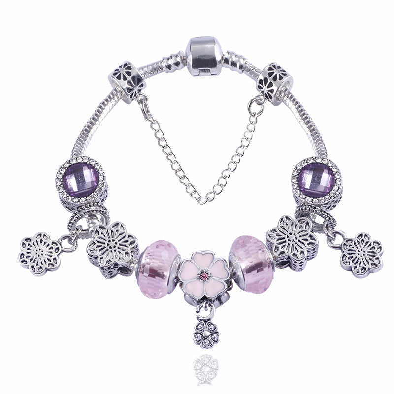 Valentine's Day gift amethyst niche bracelet DIY beaded ladies popular string ornaments hand bracelet ethnic wind