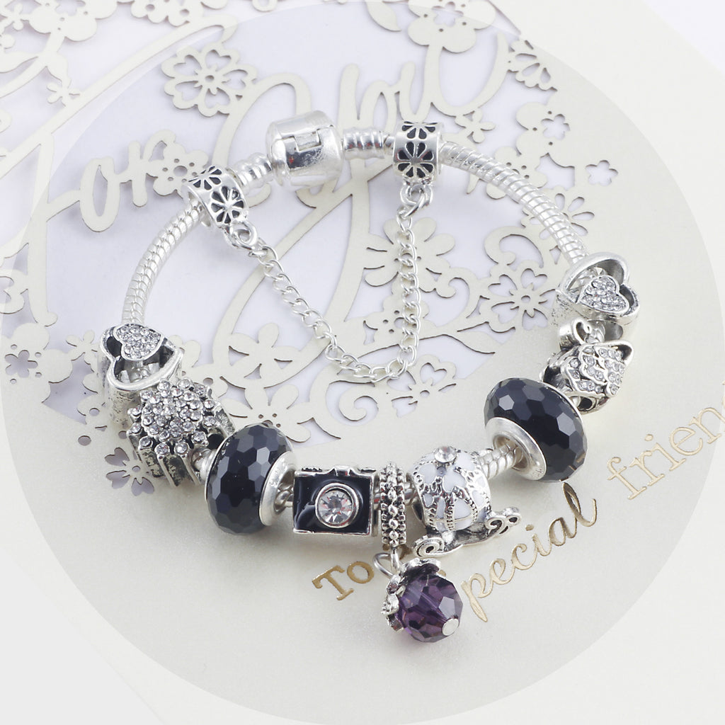 Valentine's Day gift amethyst niche bracelet DIY beaded ladies popular string ornaments hand bracelet ethnic wind