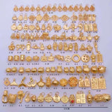 Various Designs Real 999 Pure 24K Gold Necklace Charms Pendants Women Ladies Bridal Engagement Wedding Jewelry Accessories