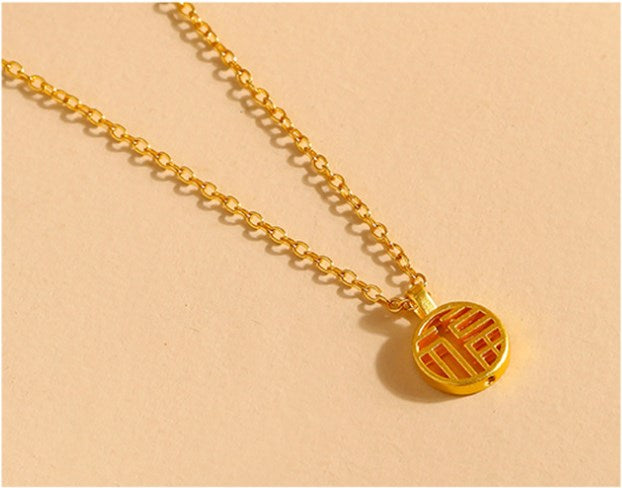 Various Designs Real 999 Pure 24K Gold Necklace Charms Pendants Women Ladies Bridal Engagement Wedding Jewelry Accessories