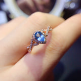 Swiss Blue Topaz Stone Ring, Main Stone Size 4 * 6mm,0211099188