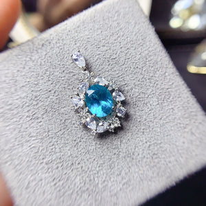 Natural apatite pendant, main stone 8 * 10mm0211290144