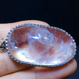 Rare natural water gallbladder quicksand pendant necklace, size 39.5/22mm0711398136