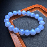 Blue patterned agate single loop bracelet 💕 Specification 10mm ✨0811042155