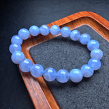 Blue patterned agate single loop bracelet 💕 Specification 10mm ✨0811042155