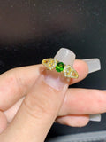 Natural diopside ring, main stone size 4 * 5mm0811095632