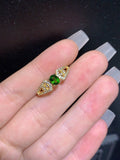 Natural diopside ring, main stone size 4 * 5mm0811095632