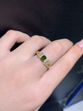 Natural diopside ring, main stone size 4 * 5mm0811095632