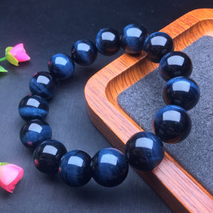 Blue Tiger Eye Single Loop Bracelet 💕 Specification 11-15mm ✨1111165887