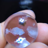 Natural calcite crystal, intermediate crystal 🌈 Rainbow round bead single bead, specification: 17.5mm1111198556