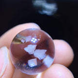 Natural calcite crystal, intermediate crystal 🌈 Rainbow round bead single bead, specification: 17.5mm1111198556