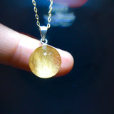 Natural golden hair crystal titanium crystal pendant, specification: 11.8mm1111208877