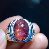 Natural Purple Crystal Super Seven Ring, Specification: 14.8/11mm1111468566