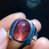 Natural Purple Crystal Super Seven Ring, Specification: 14.8/11mm1111468566