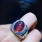 Natural Purple Crystal Super Seven Ring, Specification: 14.8/11mm1111468566