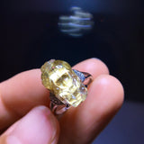 Natural titanium crystal pixiu ring, specifications: 15.4/9.7mm1111278566