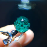 Natural green ghost treasure bowl ring, size 11.5mm1111278199