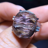 Natural Ghost Thousand Layer Ring, size 17.2/14.5mm1112178466