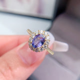 Natural Tanzanite Ring, Main Stone Size 5 * 7mm1112199144