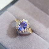 Natural Tanzanite Ring, Main Stone Size 5 * 7mm1112199144