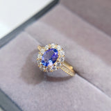 Natural Tanzanite Ring, Main Stone Size 5 * 7mm1112199144