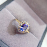 Natural Tanzanite Ring, Main Stone Size 5 * 7mm1112199144