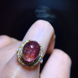 Natural Purple Crystal Super Seven Ring, Specification: 12.2/10.1mm1117398466