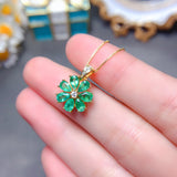 Premium Natural Columbia Emerald Pendant, Main Stone Size 3 * 5mm1118425199