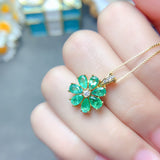 Premium Natural Columbia Emerald Pendant, Main Stone Size 3 * 5mm1118425199